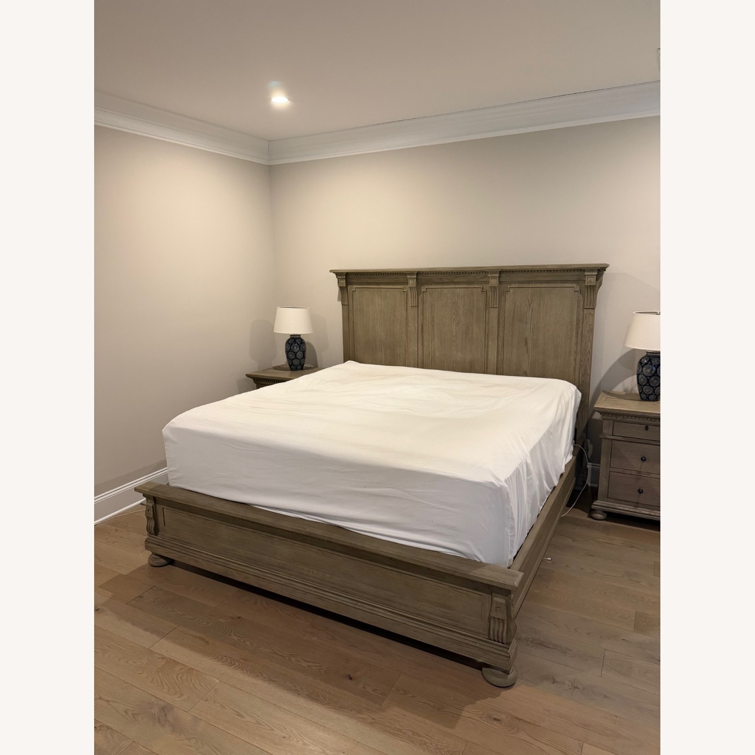 RH St. James King Bed - Antiqued Grey Oak - image-2