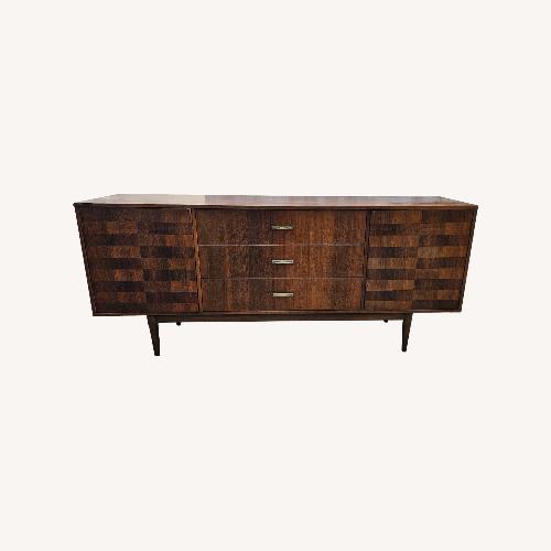 Used Kroehler Walnut and Rosewood Nine Drawer Credenza for sale on AptDeco