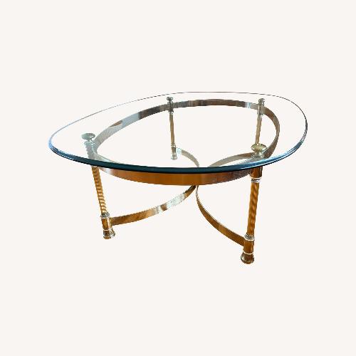 Used Brass & Glass Coffee & End Table for sale on AptDeco