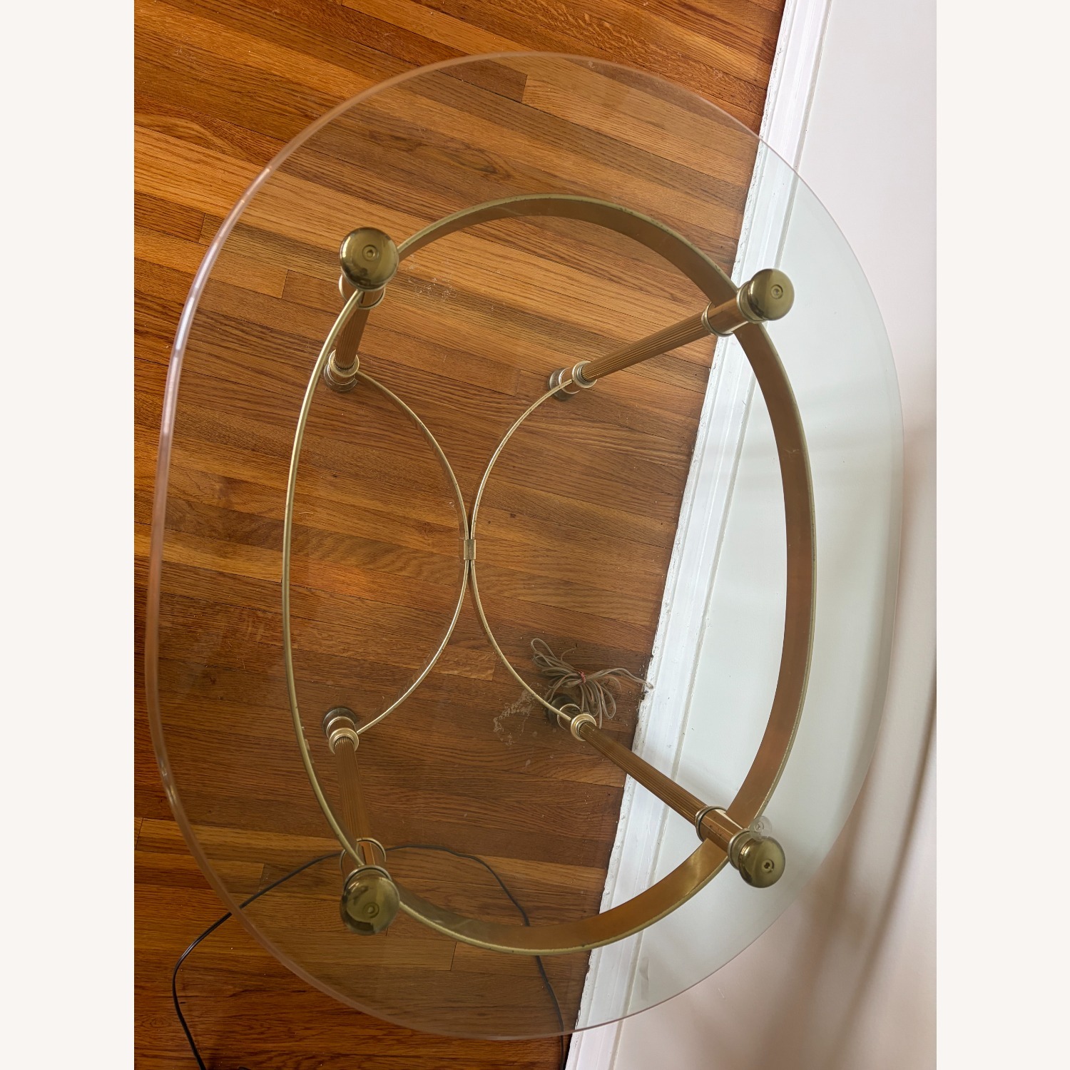 Brass & Glass Coffee & End Table - image-4