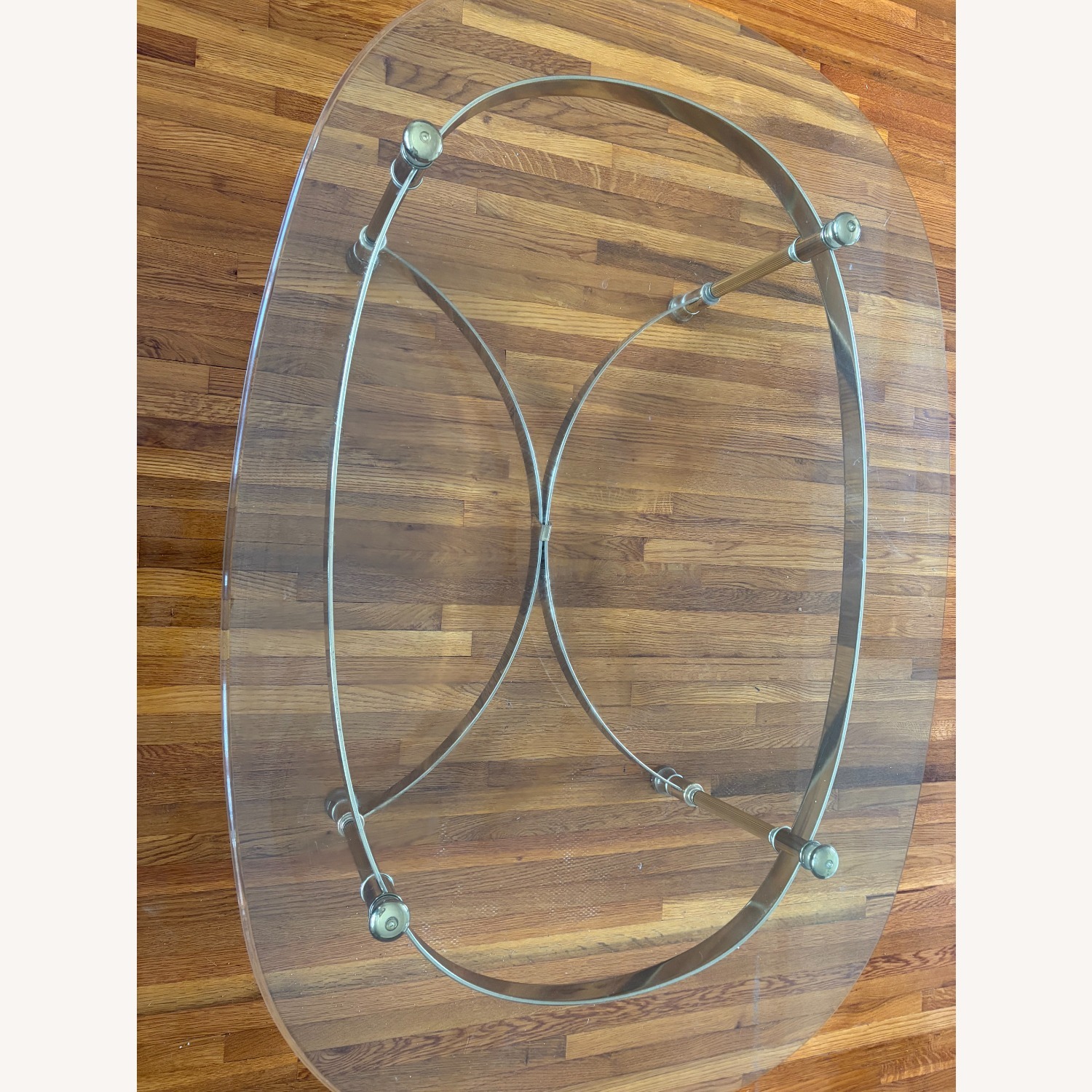 Brass & Glass Coffee & End Table - image-2