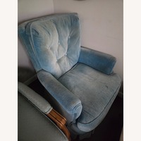 Vintage/Antique Finds Blue Fabric Recliner