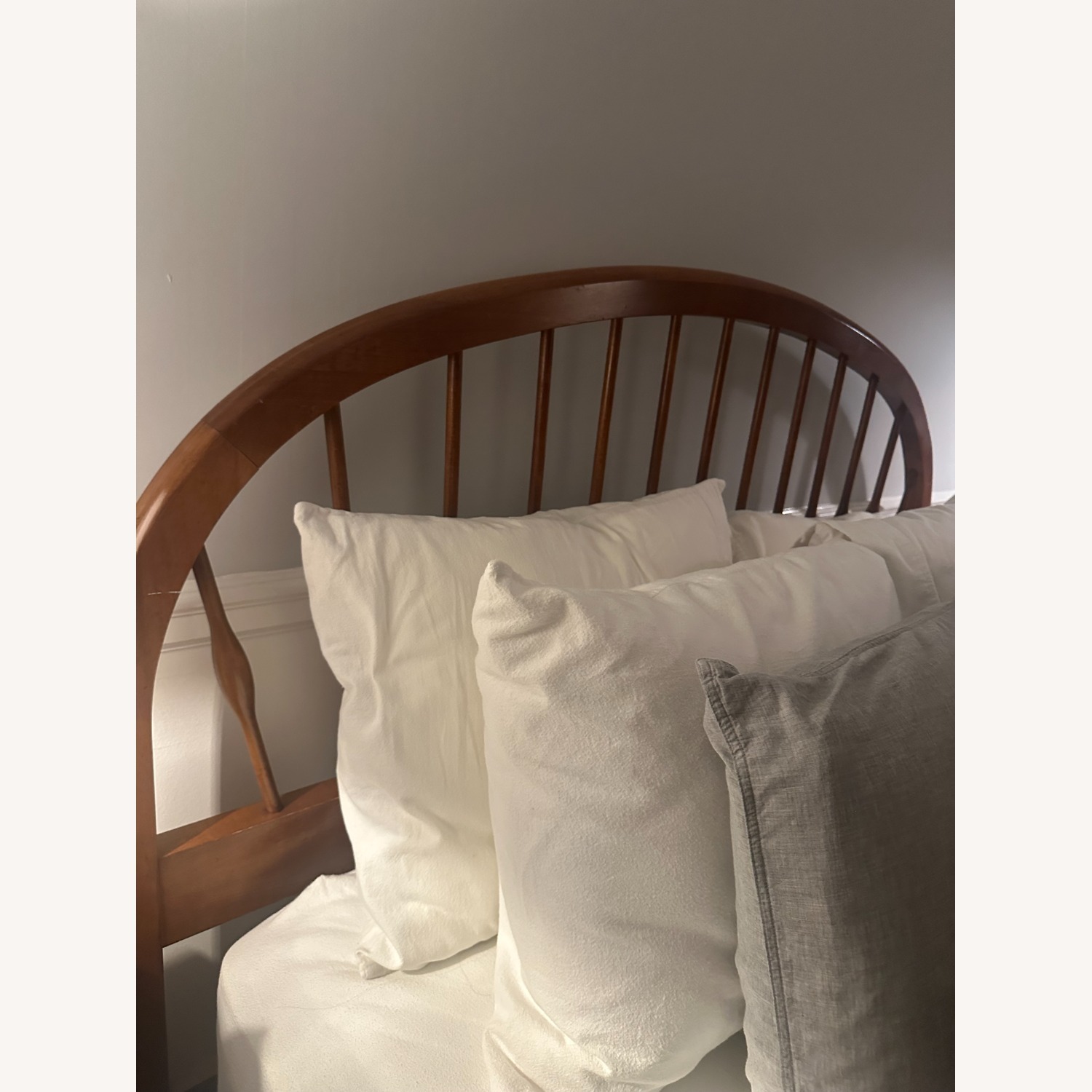 Thomasville Queen Shaker Spindle Cherry Wood Bed - image-3