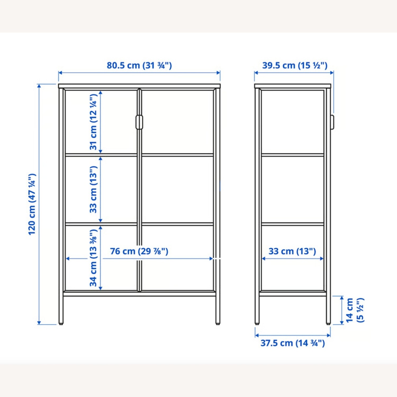IKEA Rudsta Black Glass Sideboard - image-7