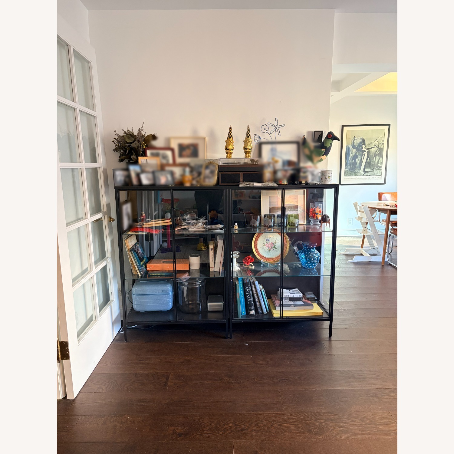 IKEA Rudsta Black Glass Sideboard - image-5