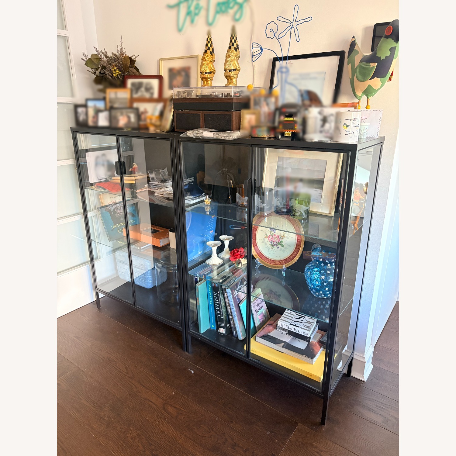 IKEA Rudsta Black Glass Sideboard - image-6