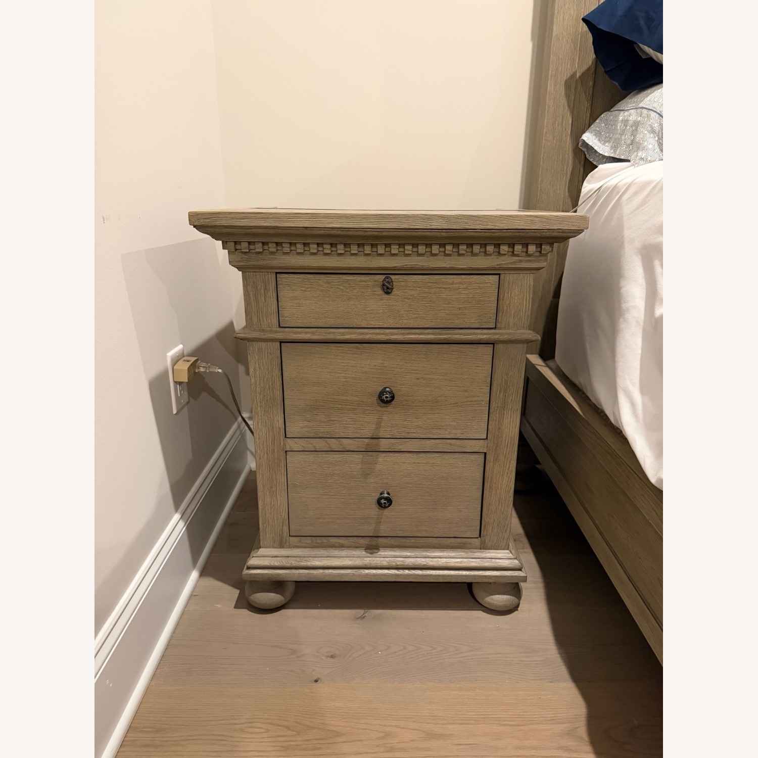 Restoration Hardware St. James Wood Nightstands - Set of 2 - image-1