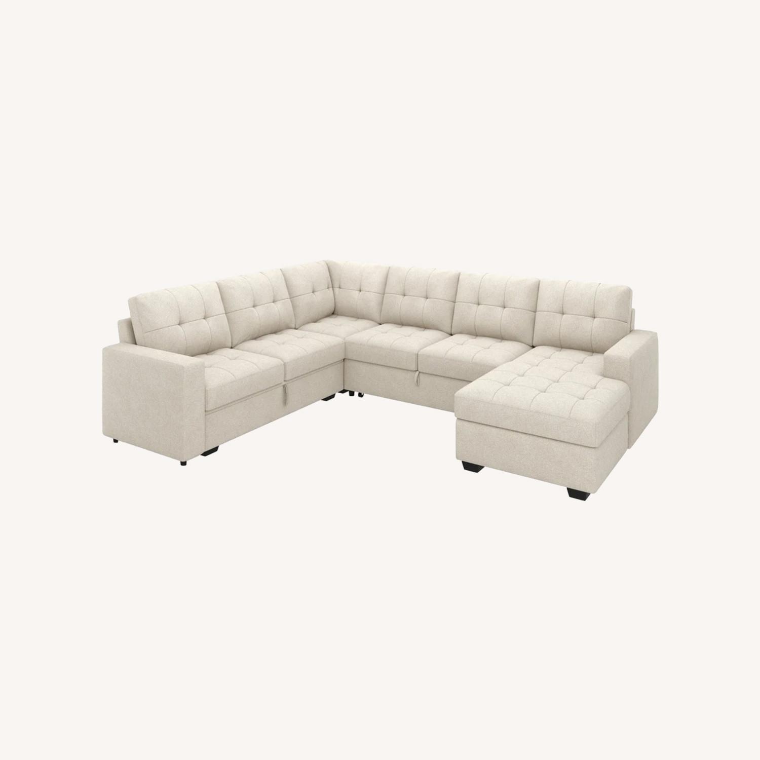 HONBAY Sleeper Sectional Sofa - image-0