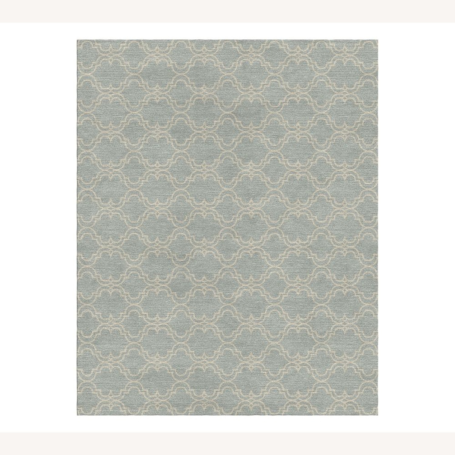 Custom Scroll Tile Hand-Tufted Wool Rug 5' x 8' - image-6