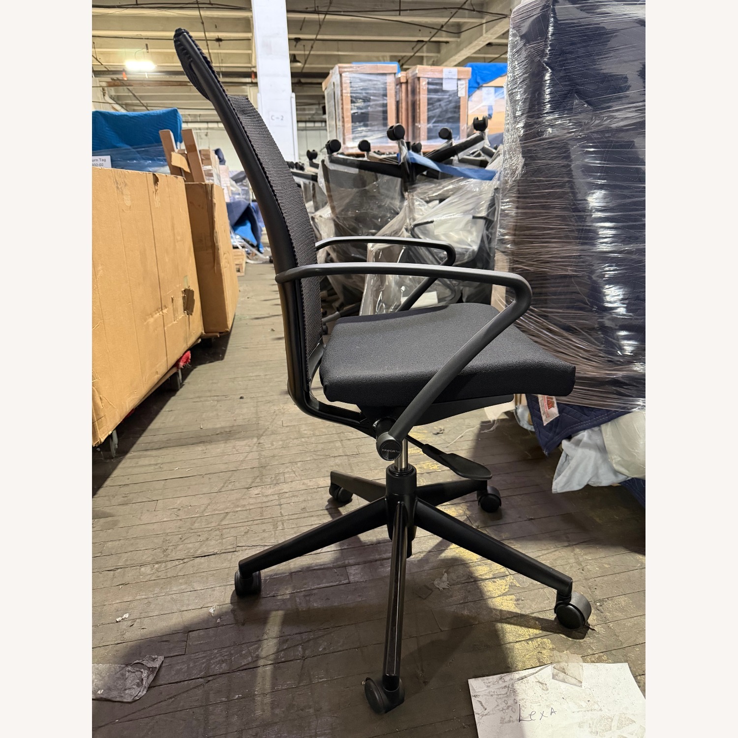 Haworth X99 Black Fabric Office Chair - image-2