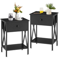 Amazon Vecelo Black Side Tables