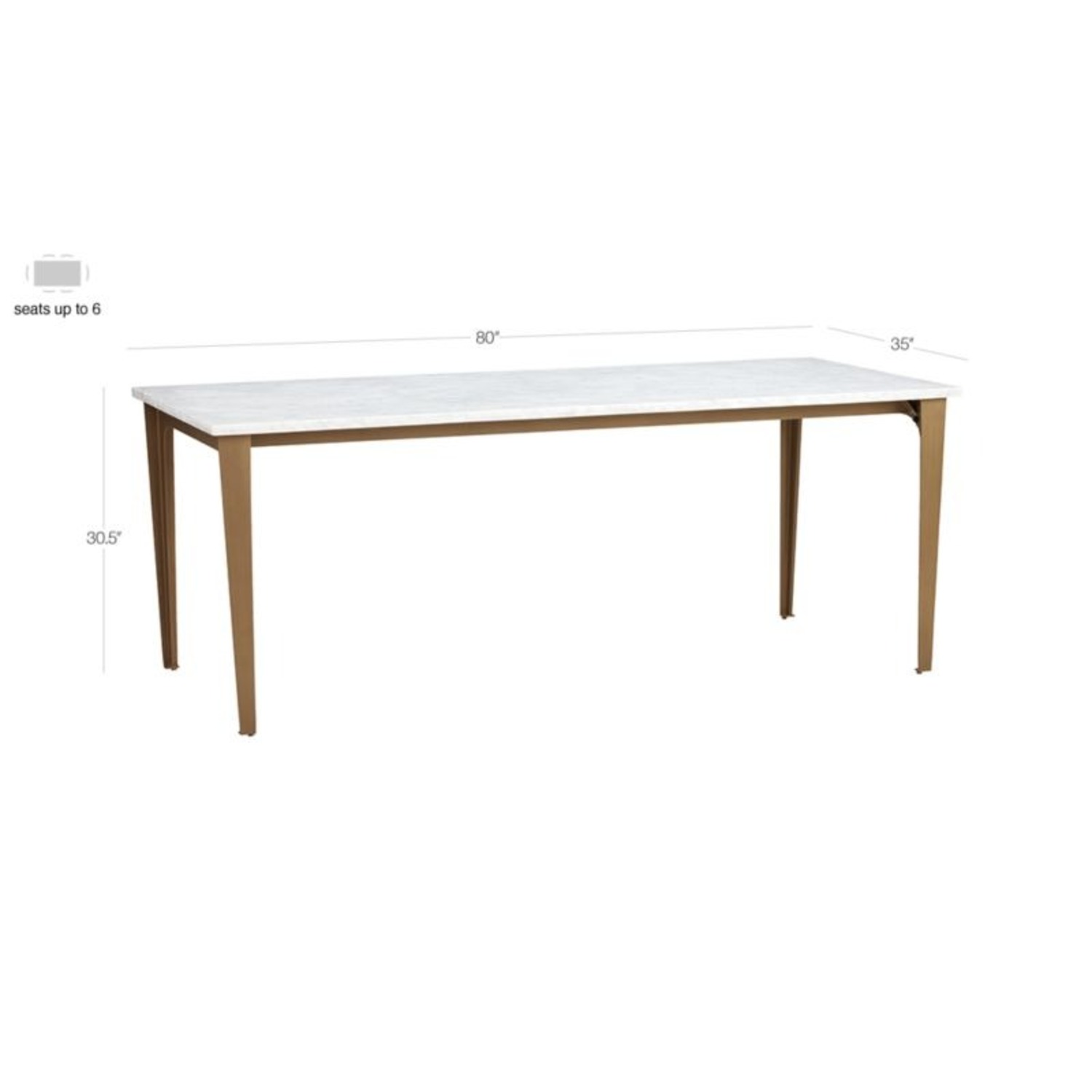 CB2 Paradigm 80" Dining Table - image-1