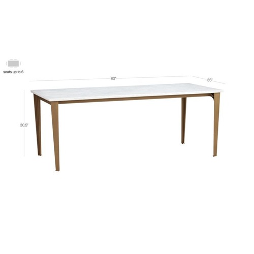 Used CB2 Paradigm 80" Dining Table for sale on AptDeco