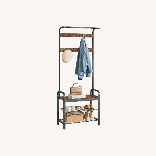 Used VASAGLE Coat Rack, Hall Tree with Shoe Bench for sale on AptDeco