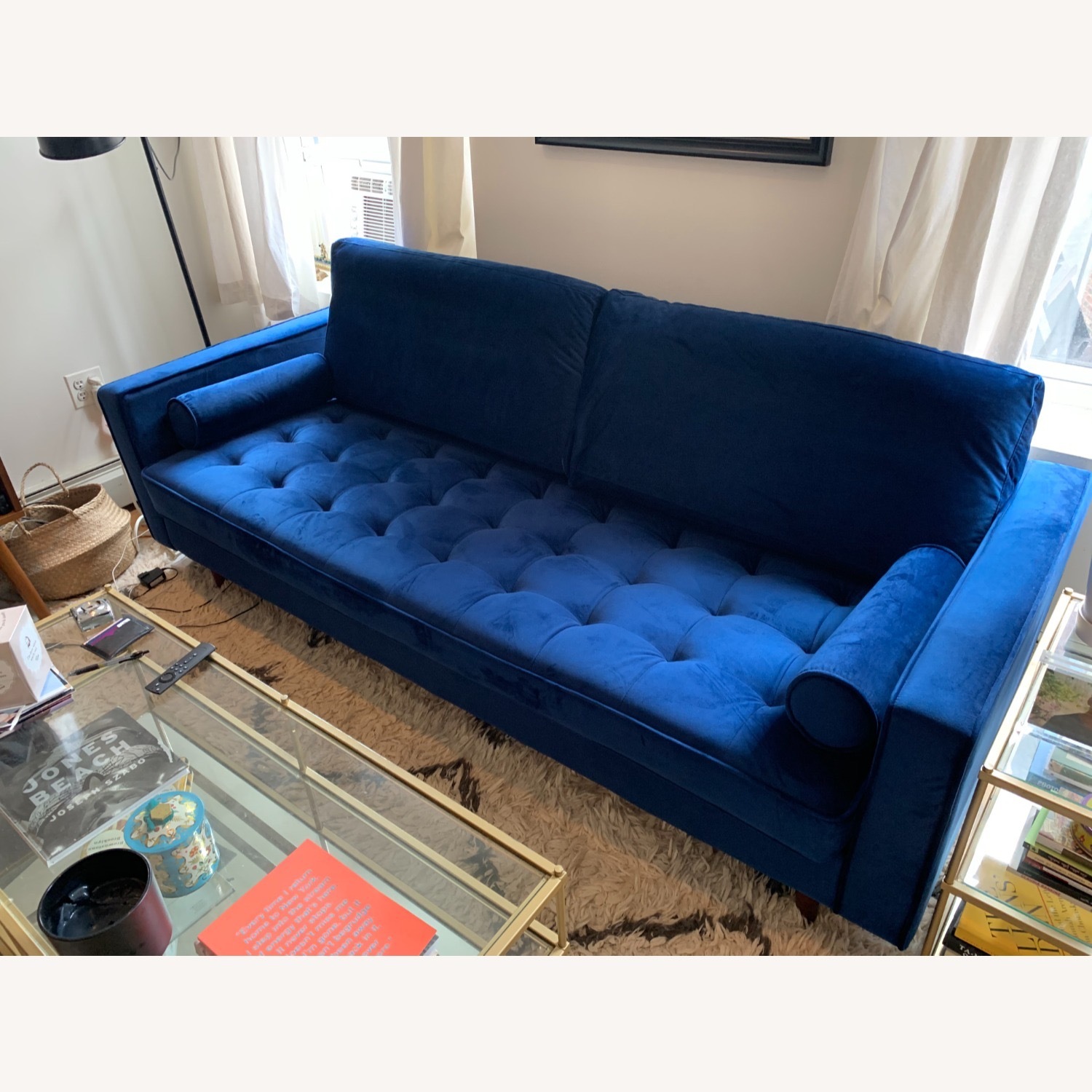 Article Sven Blue Velvet Sofa - image-3