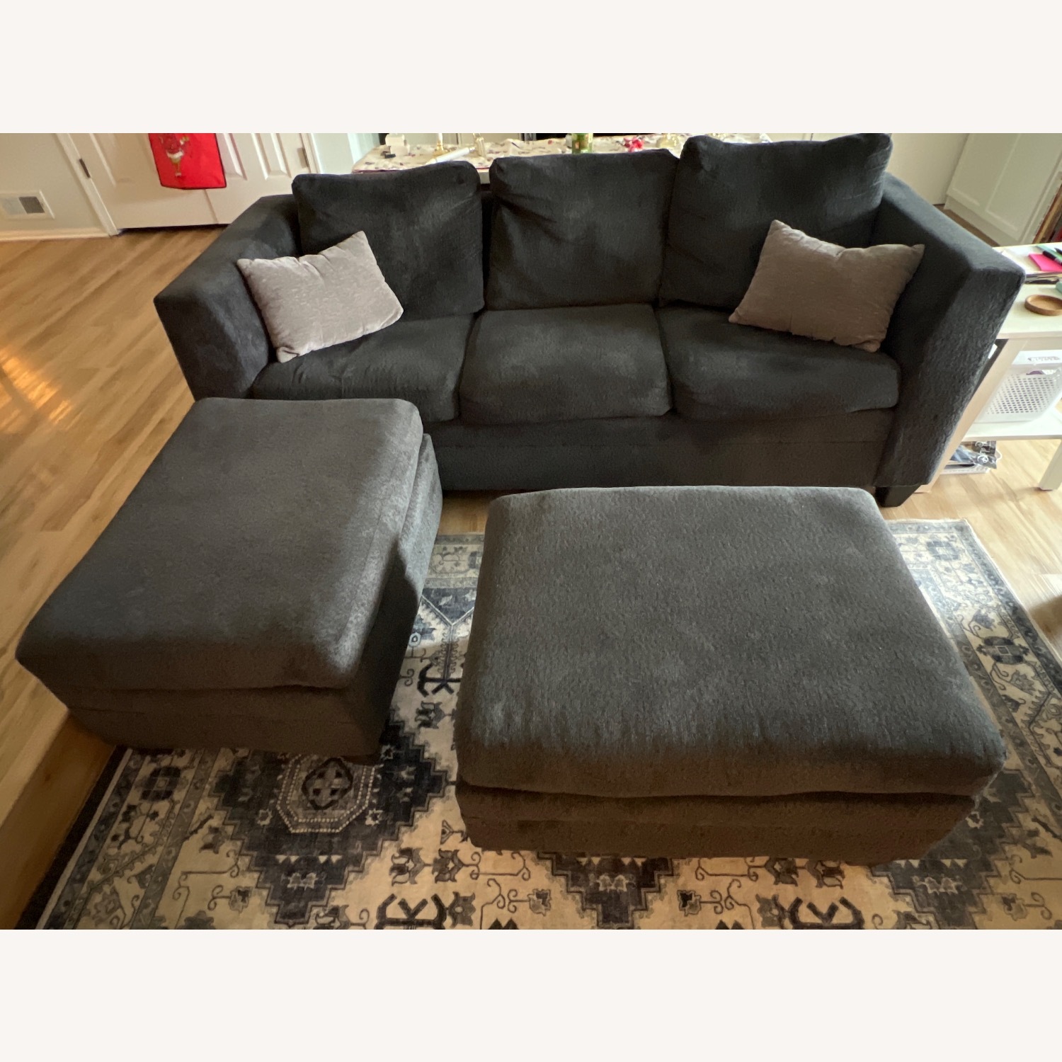 Dark Gray 3 Person Sofa  - image-4