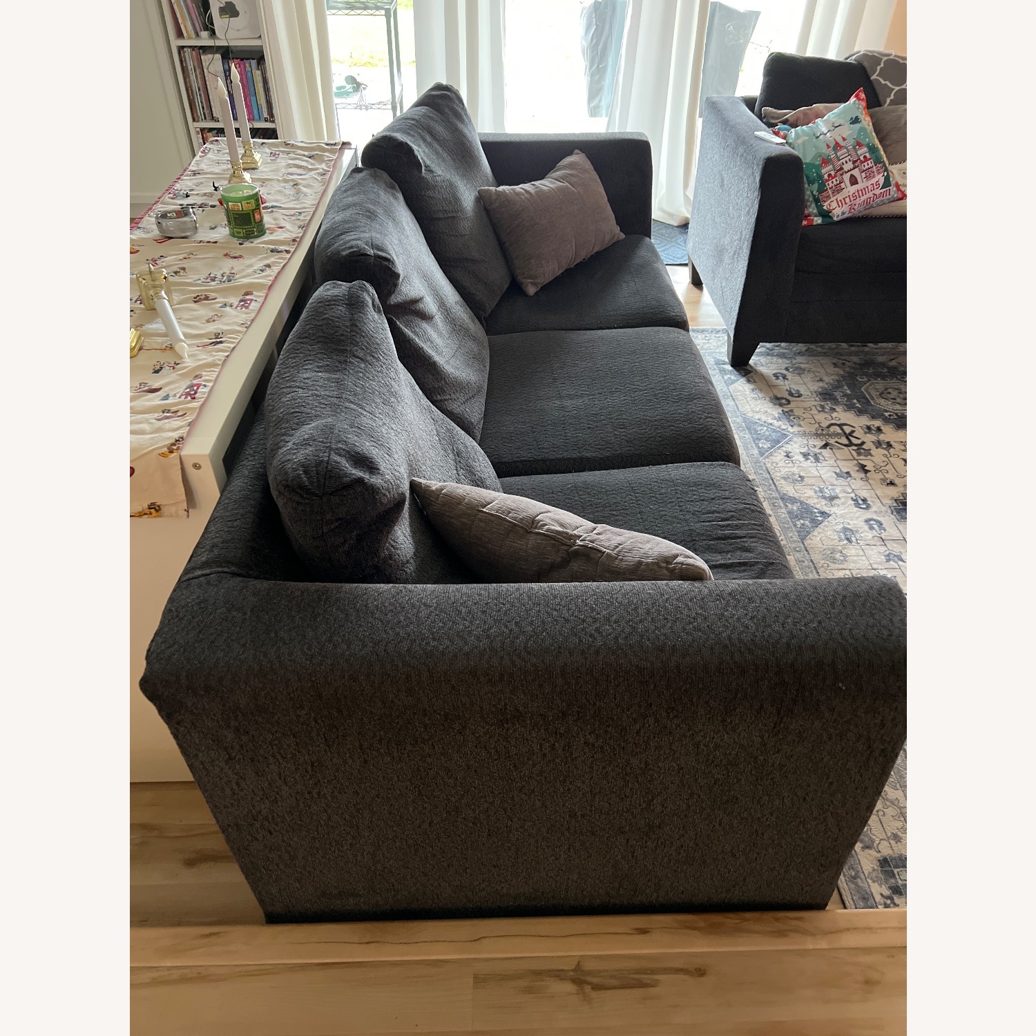 Dark Gray 3 Person Sofa  - image-3