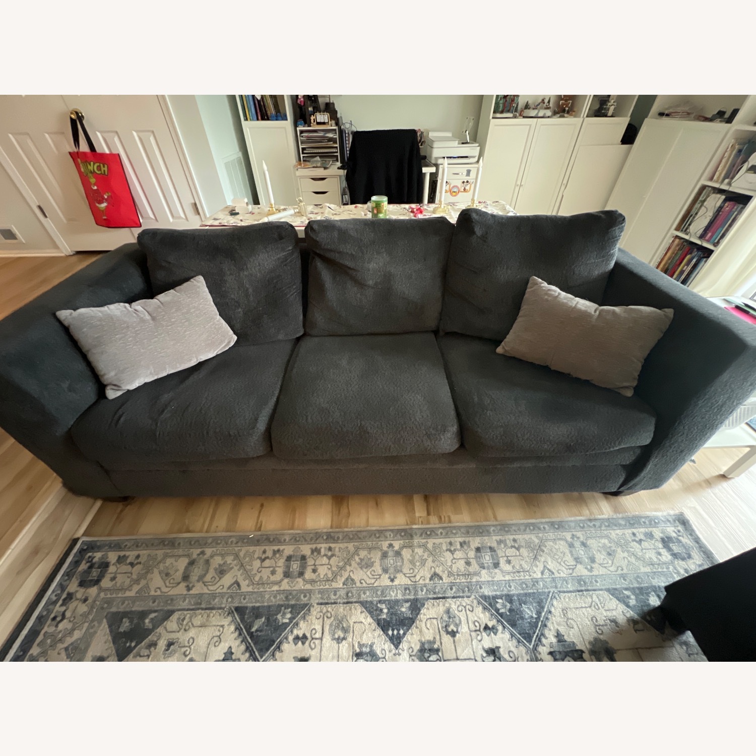 Dark Gray 3 Person Sofa  - image-2