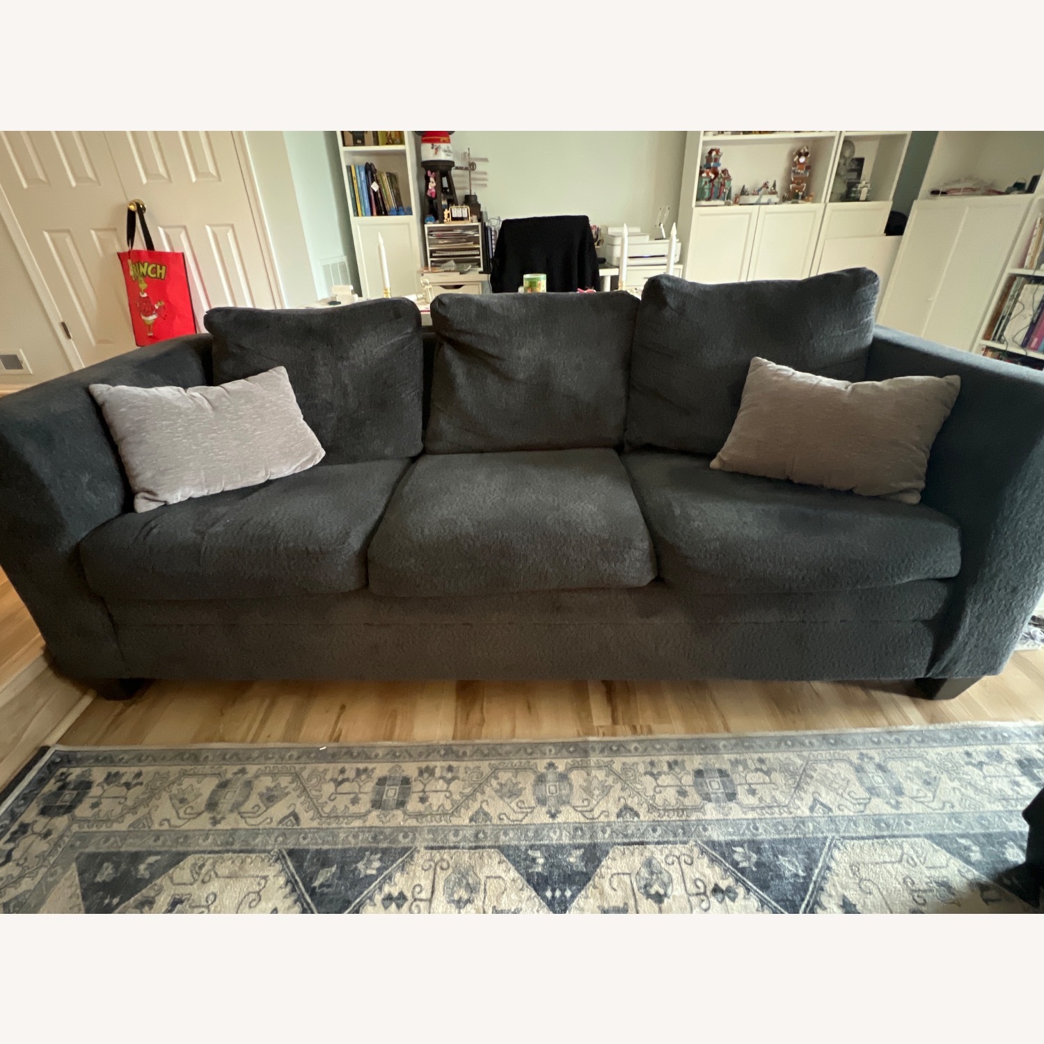 Dark Gray 3 Person Sofa  - image-1