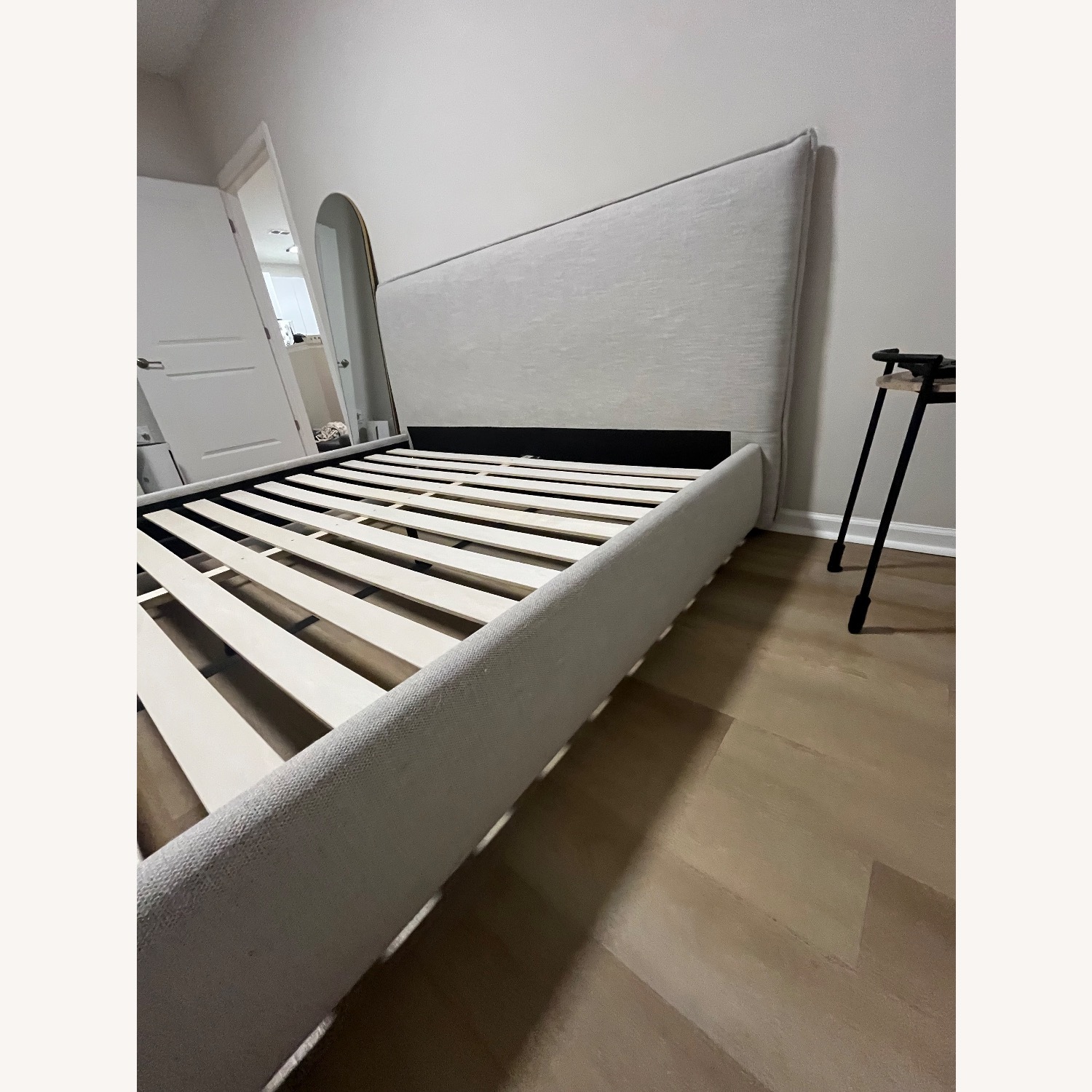 Joss & Main Timothy Light Gray Fabric King Bed - image-4