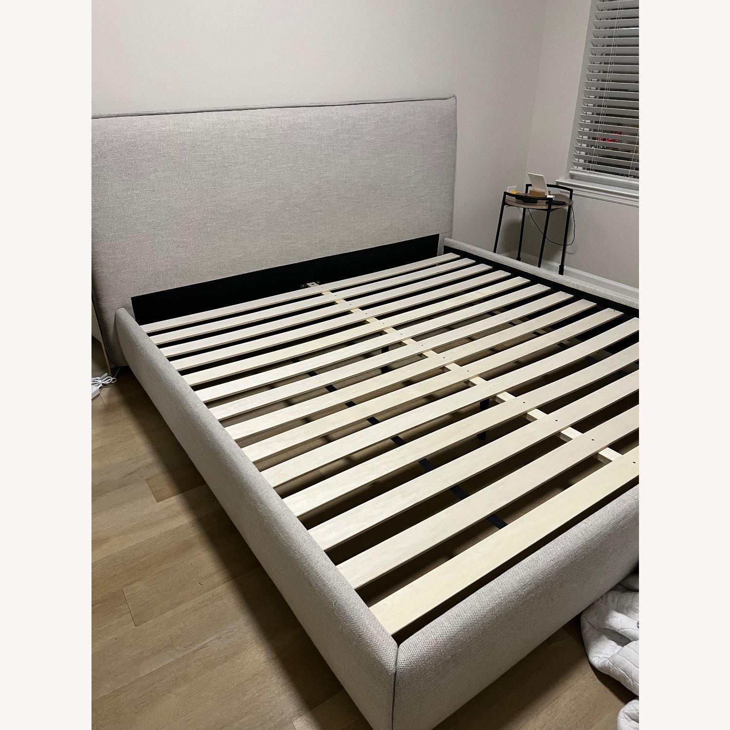 Joss & Main Timothy Light Gray Fabric King Bed - image-8