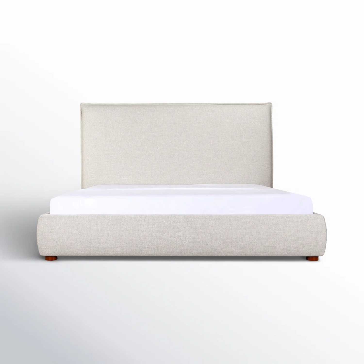 Joss & Main Timothy Light Gray Fabric King Bed - image-9