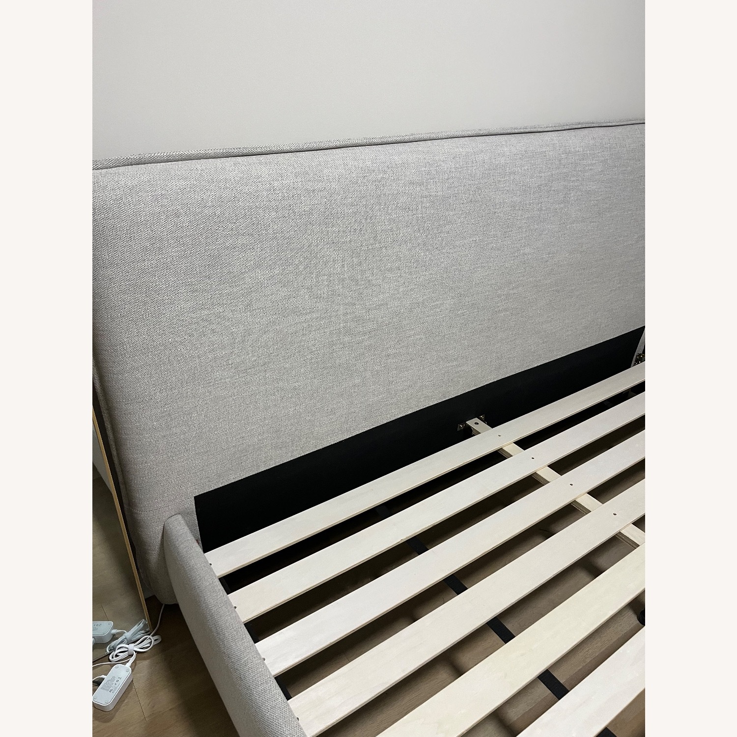 Joss & Main Timothy Light Gray Fabric King Bed - image-7