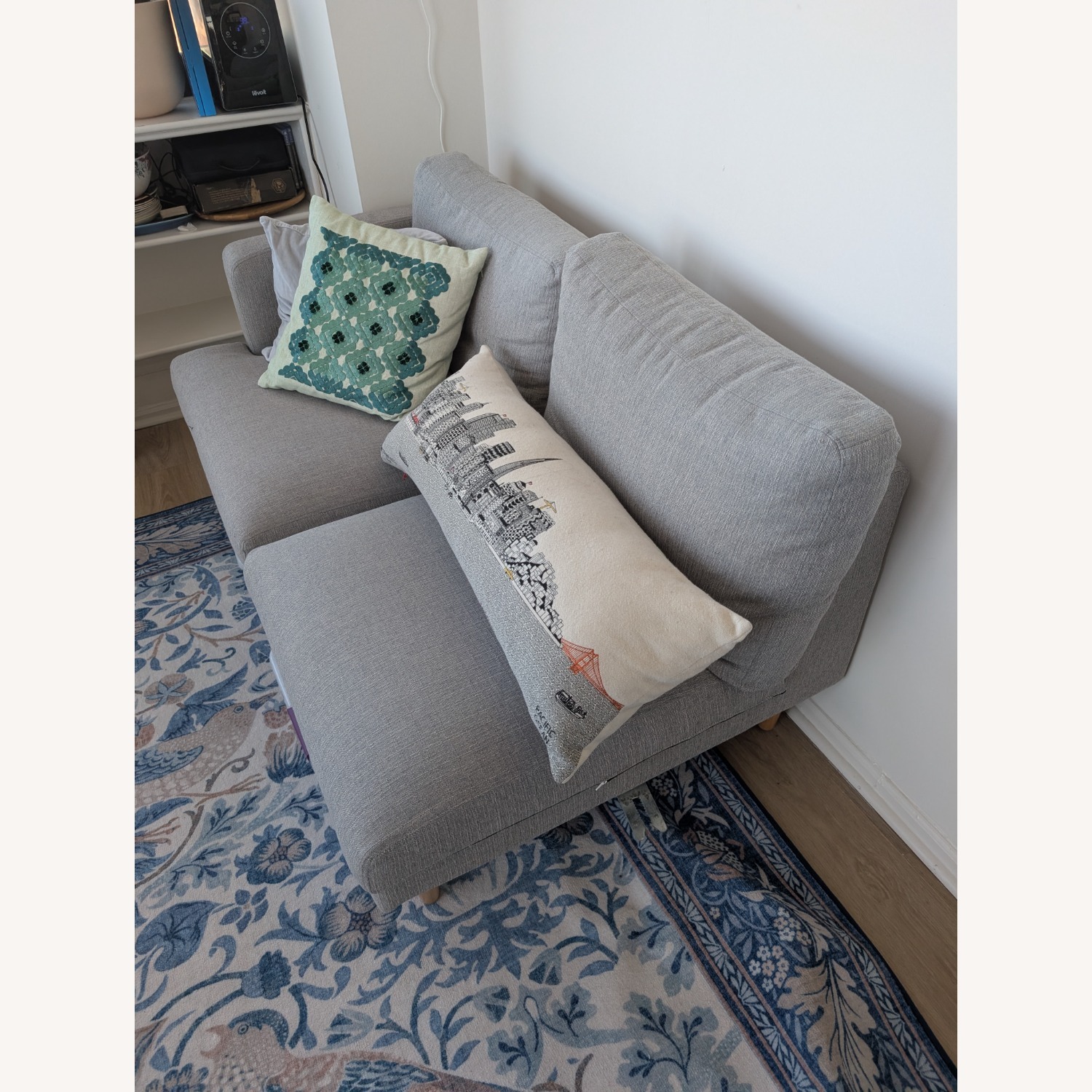 Castlery Tana Light Gray Fabric 2 Piece Sectional - image-4