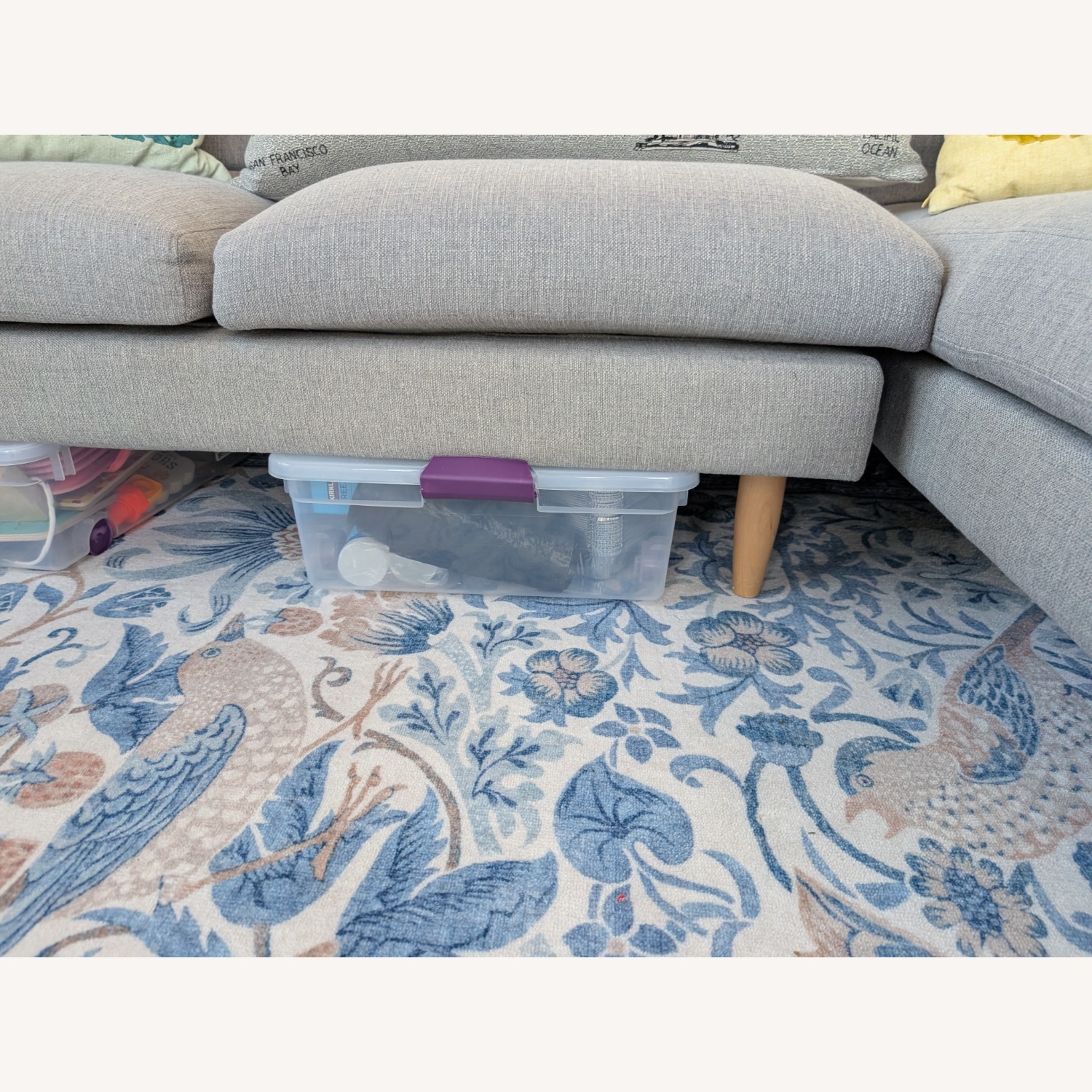 Castlery Tana Light Gray Fabric 2 Piece Sectional - image-5