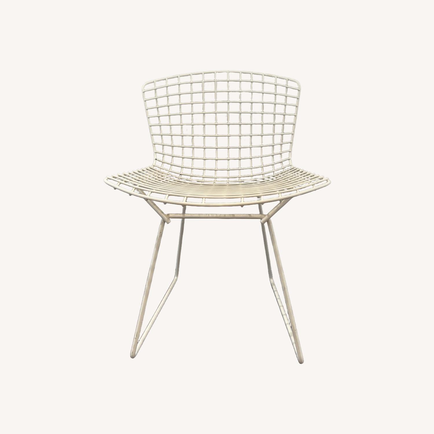 Knoll Bertoia Replica White Accent Chairs - image-0