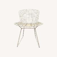 Knoll Bertoia Replica White Accent Chairs