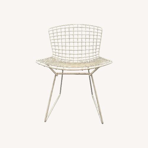 Used Knoll Bertoia Replica White Accent Chairs for sale on AptDeco