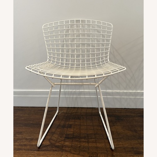 Used Knoll Bertoia Replica White Accent Chairs for sale on AptDeco