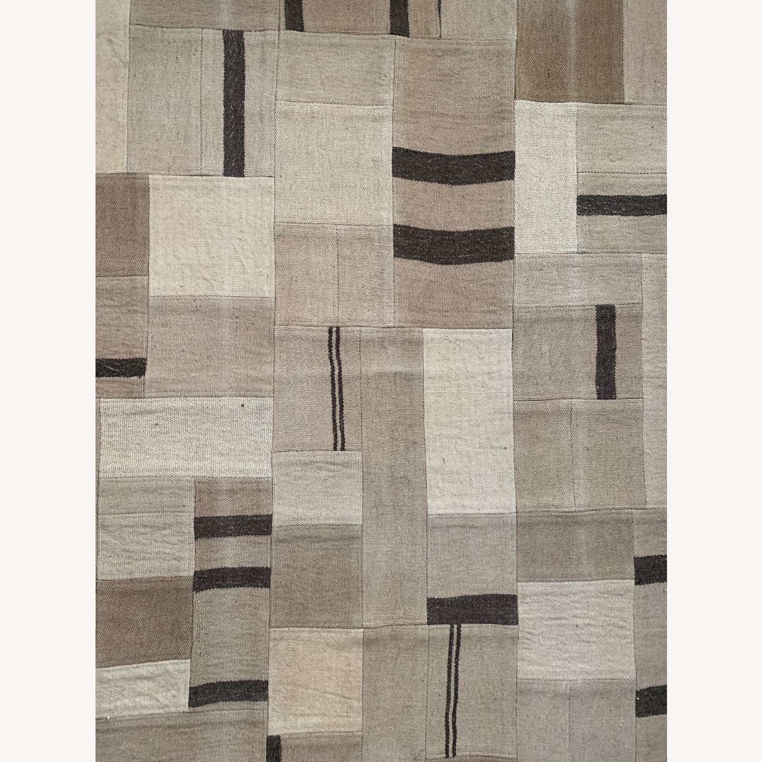 Kilim Patchwork Wool Area Rug 4' x 6' - image-1