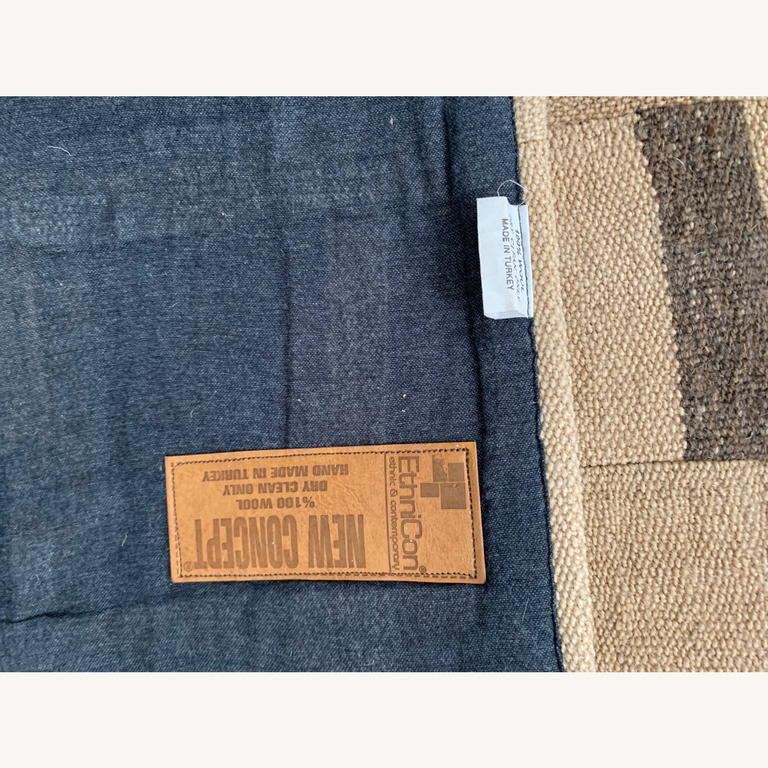 Kilim Patchwork Wool Area Rug 4' x 6' - image-5