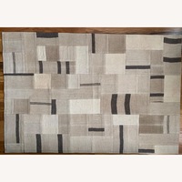 Kilim Patchwork Wool Area Rug 4' x 6'
