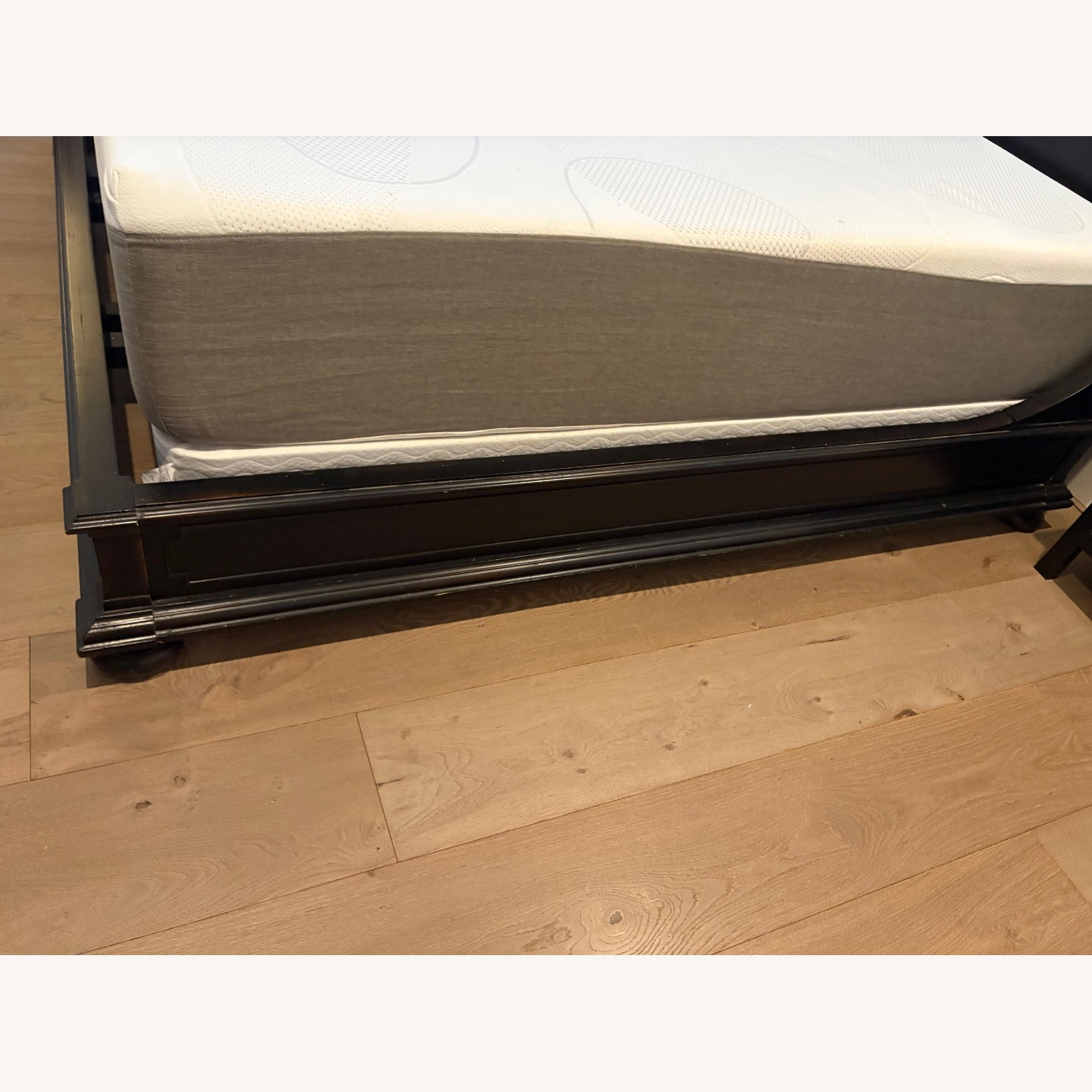 Restoration Hardware Dark Brown Wood King Bed - image-5