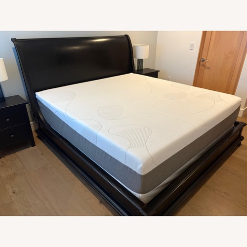 Used Restoration Hardware Dark Brown Wood King Bed for sale on AptDeco