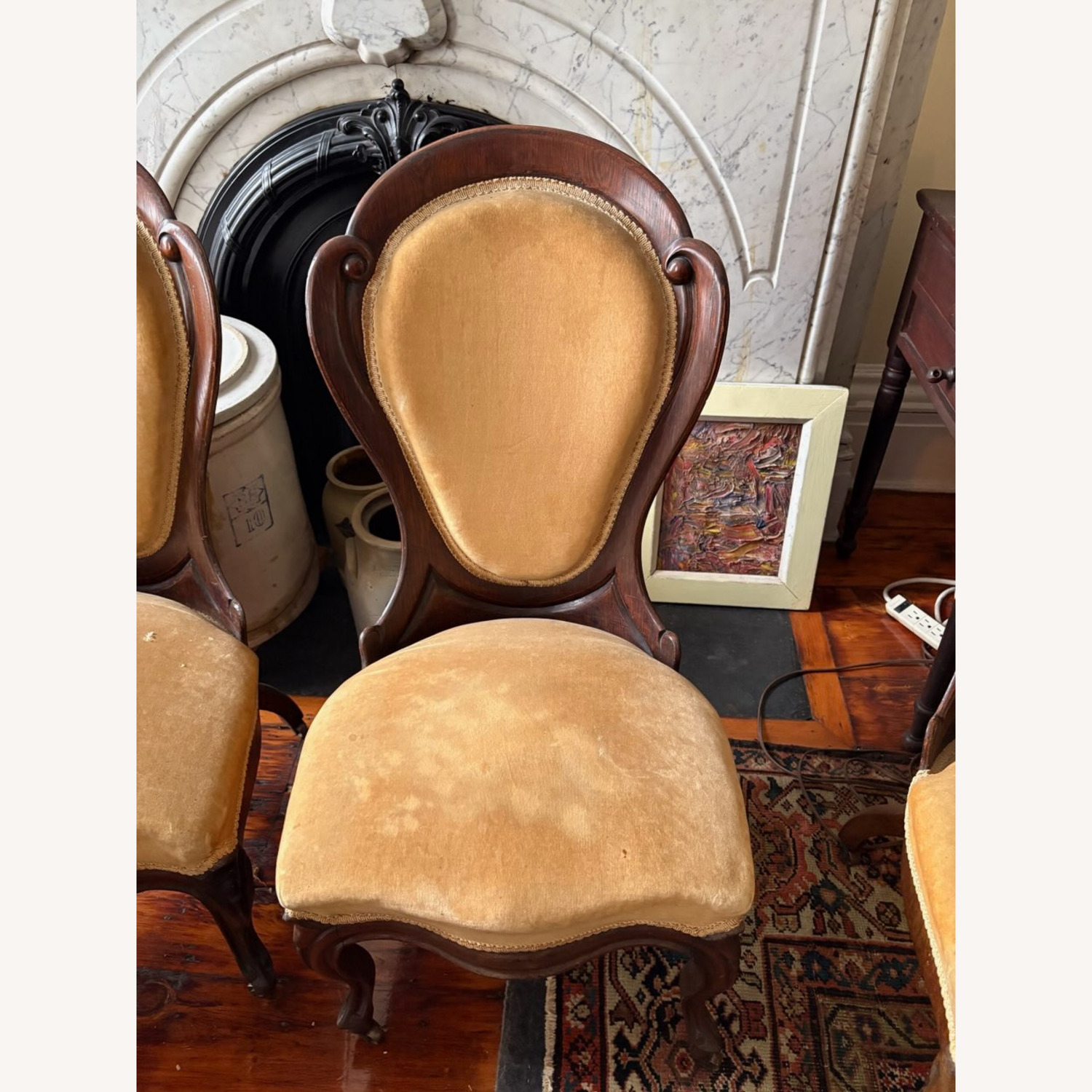 A Matching set of four Victorian Slipper Chairs - image-3