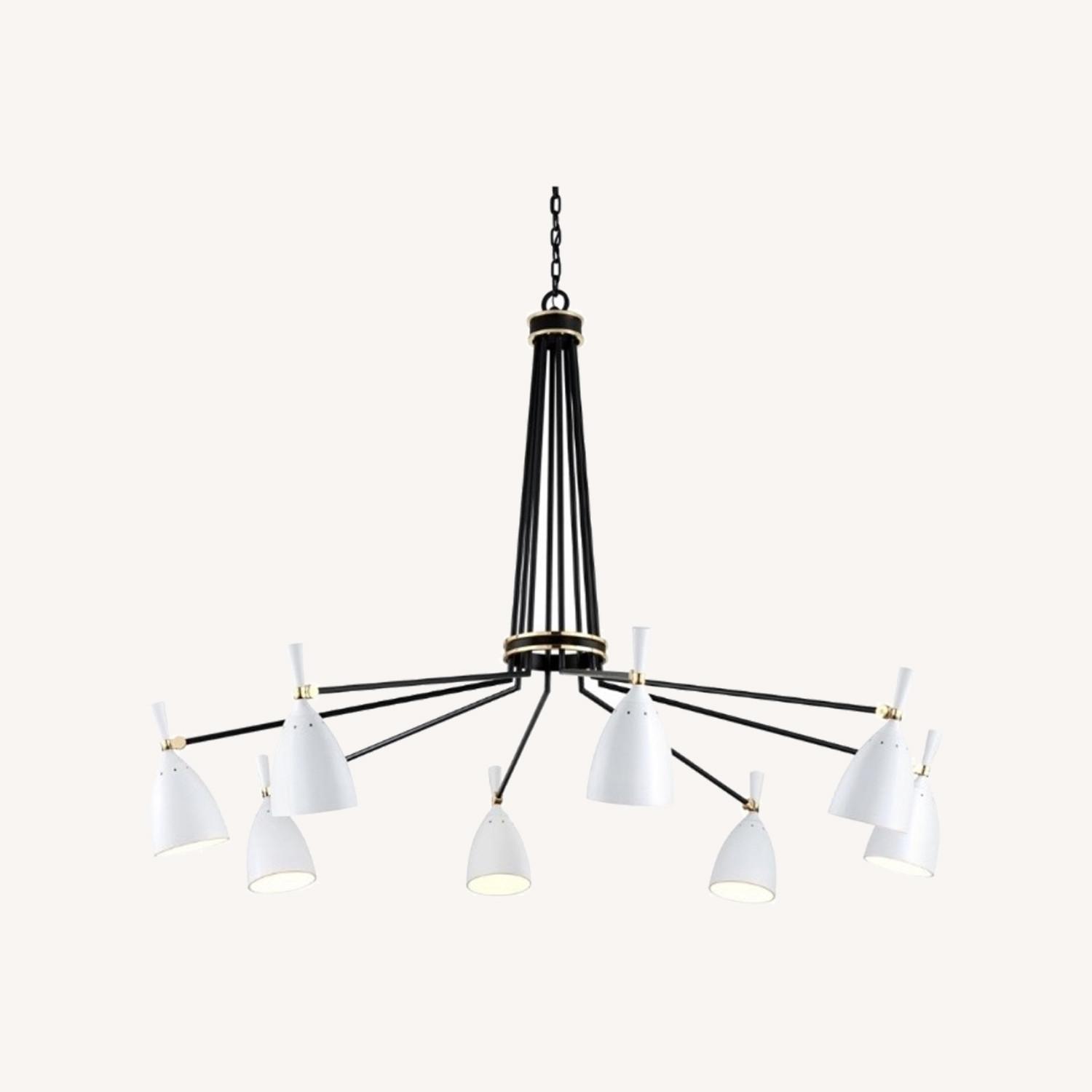 White Designer Martyn Lawrence Bullard Chandelier - image-0