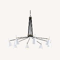 White Designer Martyn Lawrence Bullard Chandelier