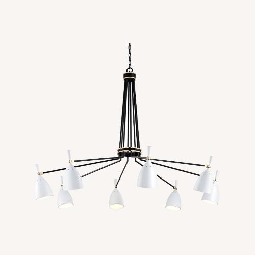 Used White Designer Martyn Lawrence Bullard Chandelier for sale on AptDeco