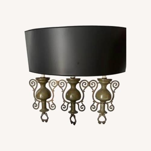 Used Vintage/Antique Finds Green Metal Wall Lamp for sale on AptDeco