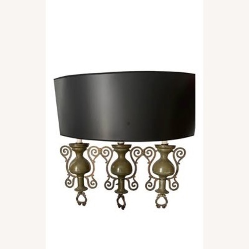 Used Vintage/Antique Finds Green Metal Wall Lamp for sale on AptDeco