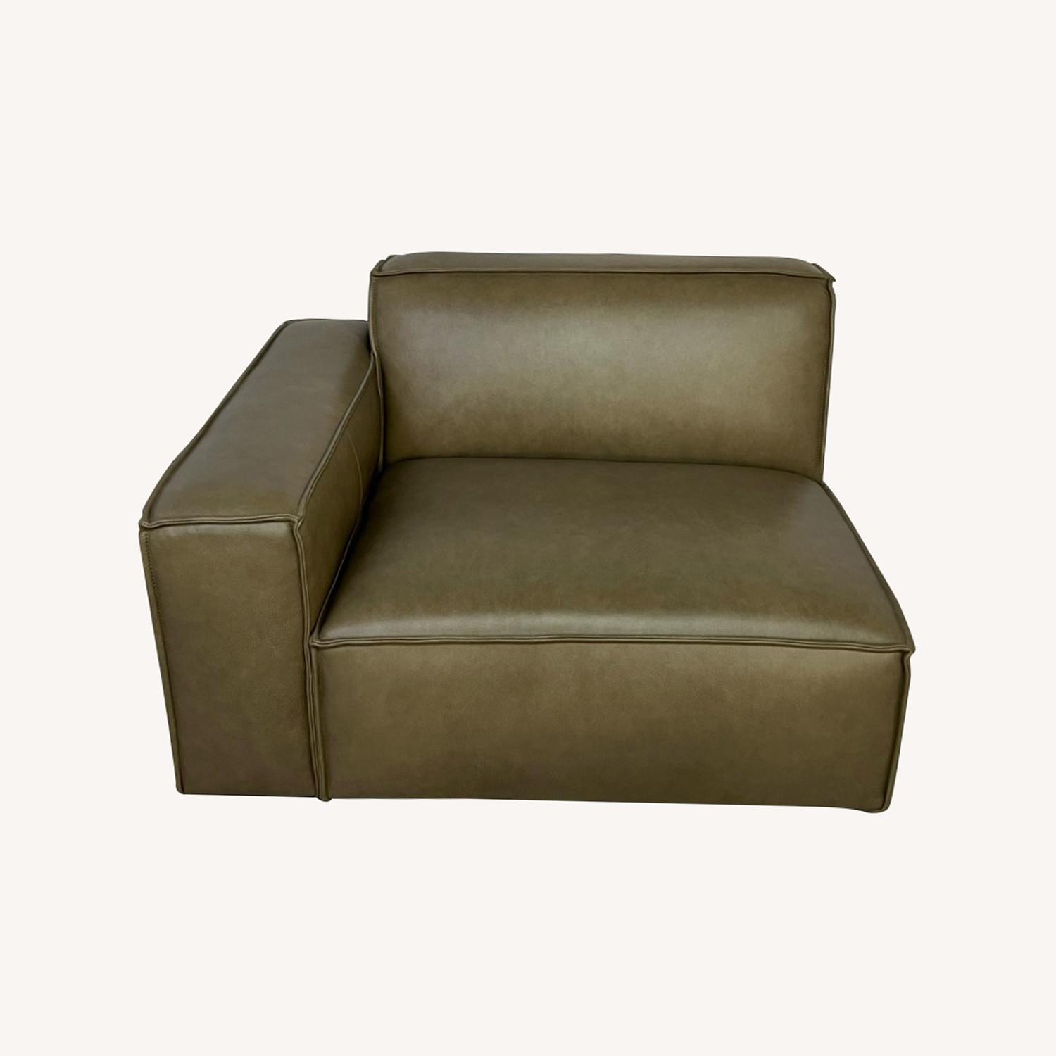 Castlery Jonathan Leather Arm Sofa in Warm Taupe - image-0