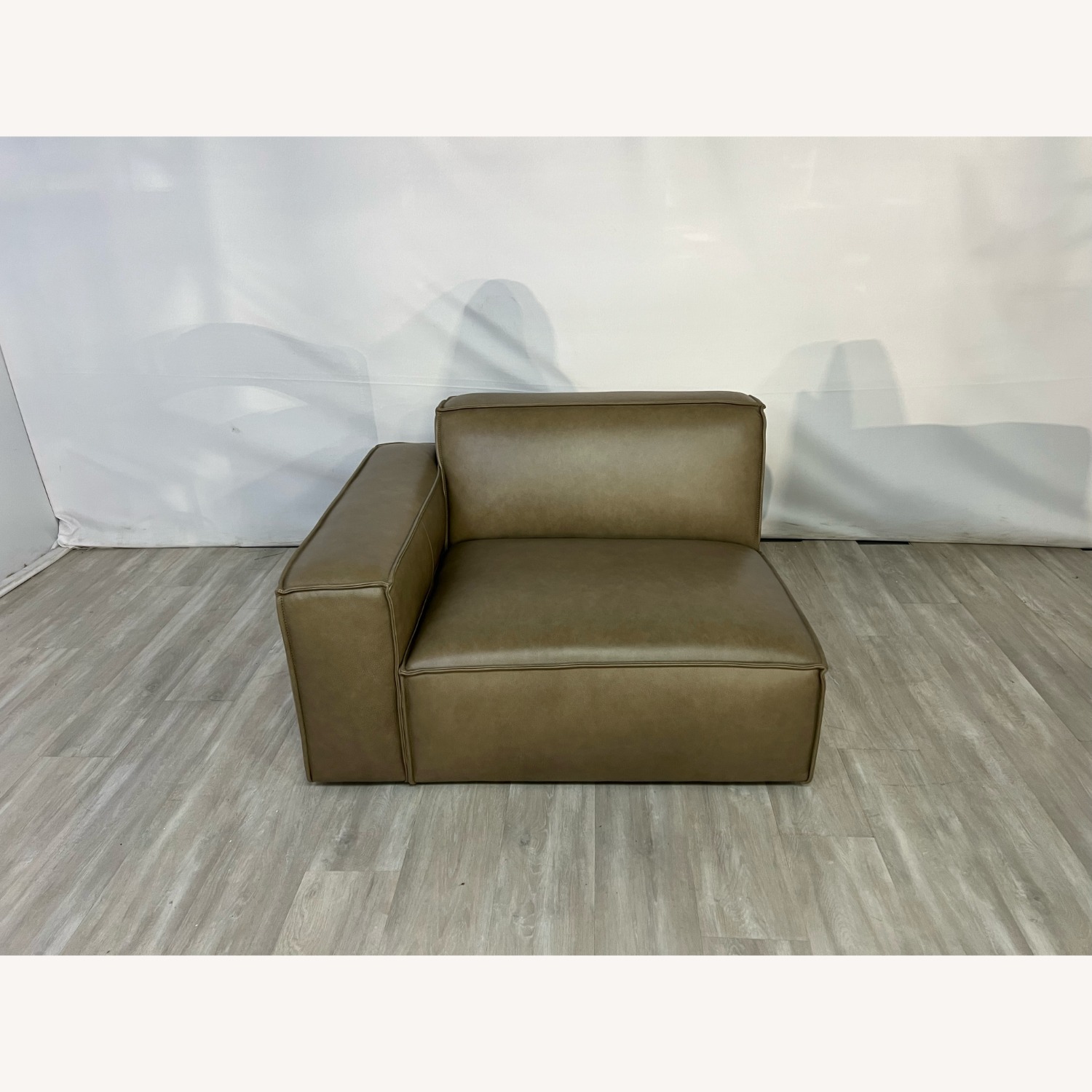 Castlery Jonathan Leather Arm Sofa in Warm Taupe - image-0