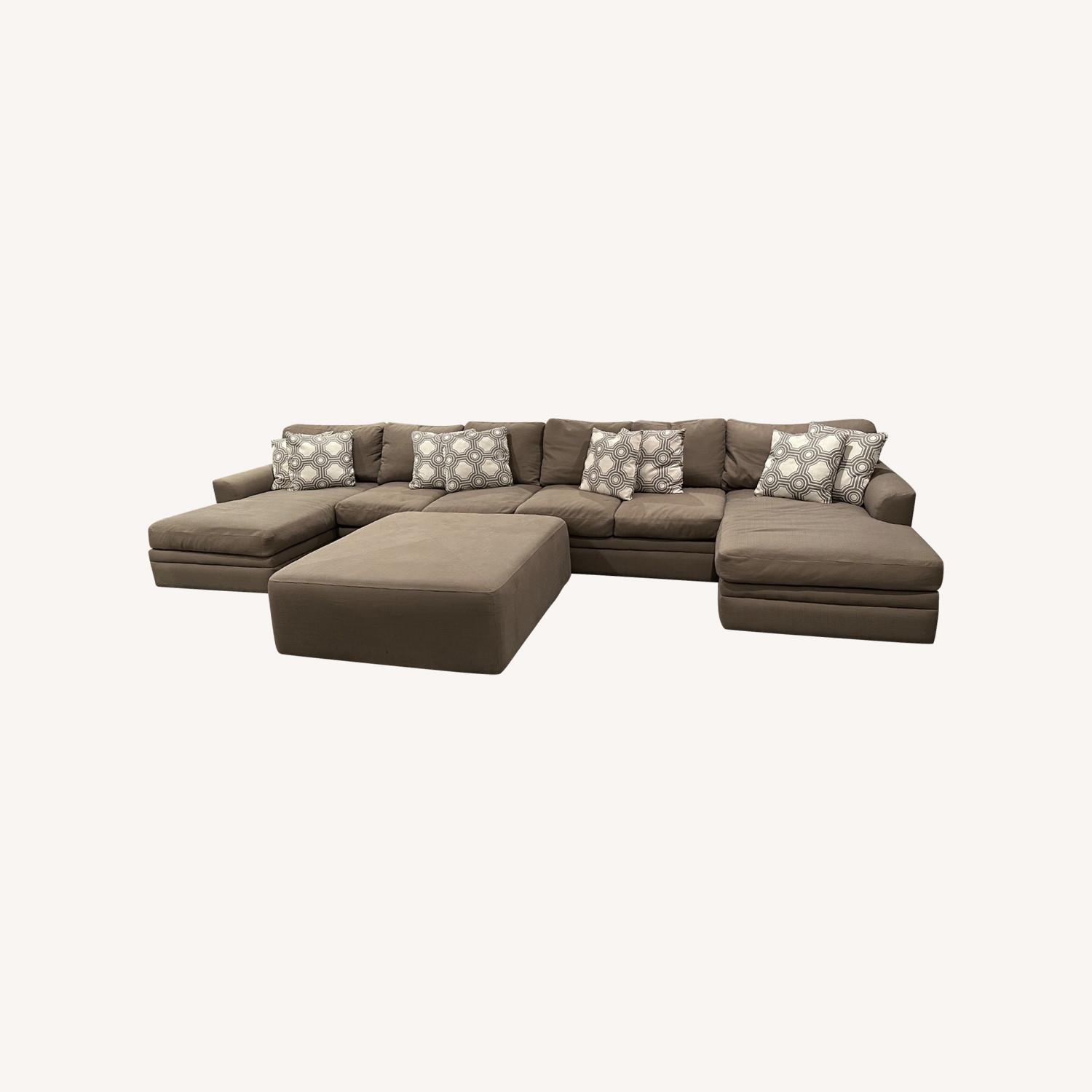 Restoration Hardware Maxwell Double Chaise Sectional - image-0