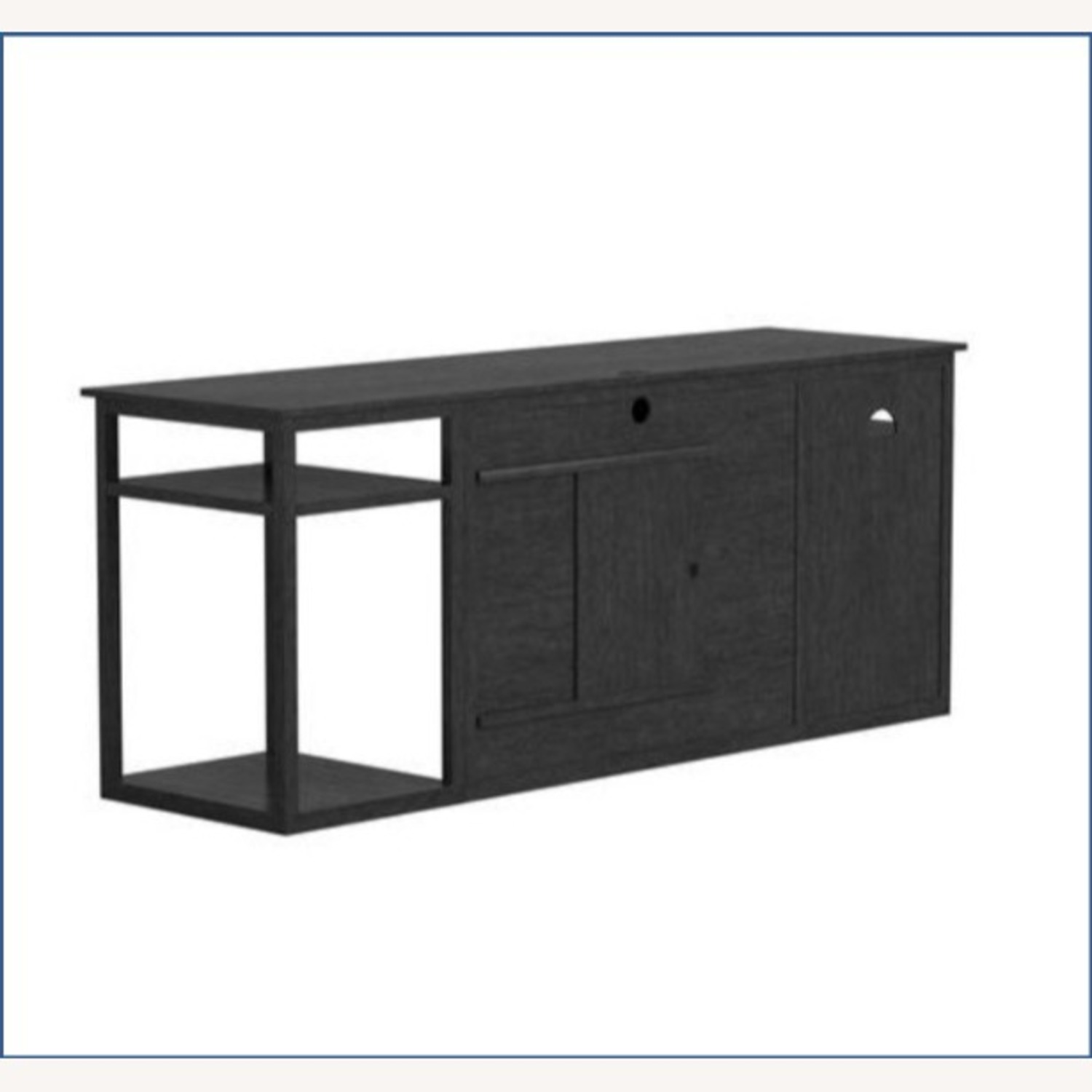 Pottery Barn Teen Black Wood Desk - image-3
