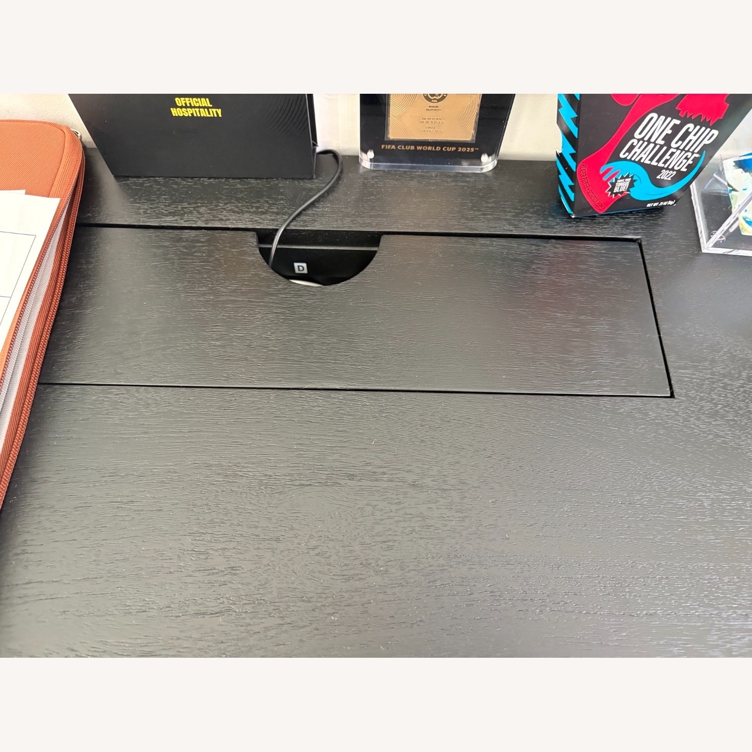 Pottery Barn Teen Black Wood Desk - image-6