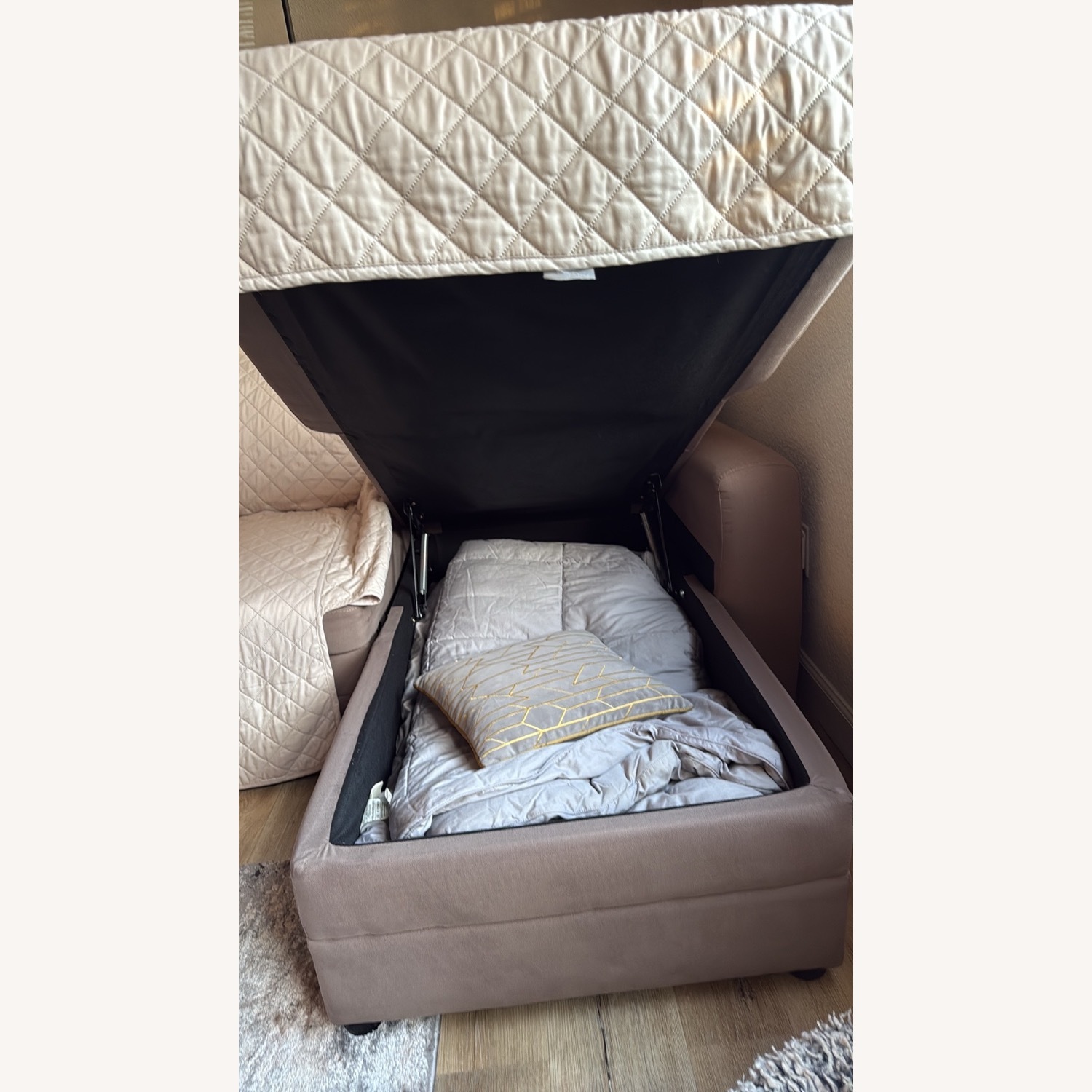 Sectional Sleeper Sofa With Storage - image-3